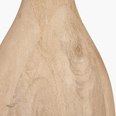 Pacific Lifestyle Lighting Corella Natural Mango Wood Curved Table Lamp Base House of Isabella UK