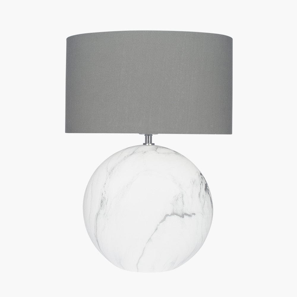 Crestola Large Marble Effect Ceramic Table Lamp.
