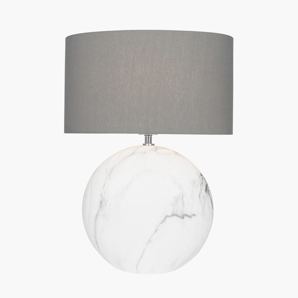 Crestola Large Marble Effect Ceramic Table Lamp.
