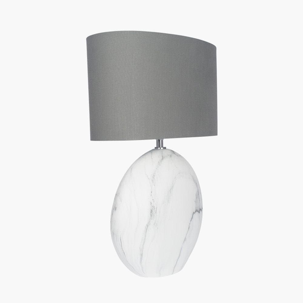 Pacific Lifestyle Lighting Crestola Marble Effect Ceramic Table Lamp House of Isabella UK