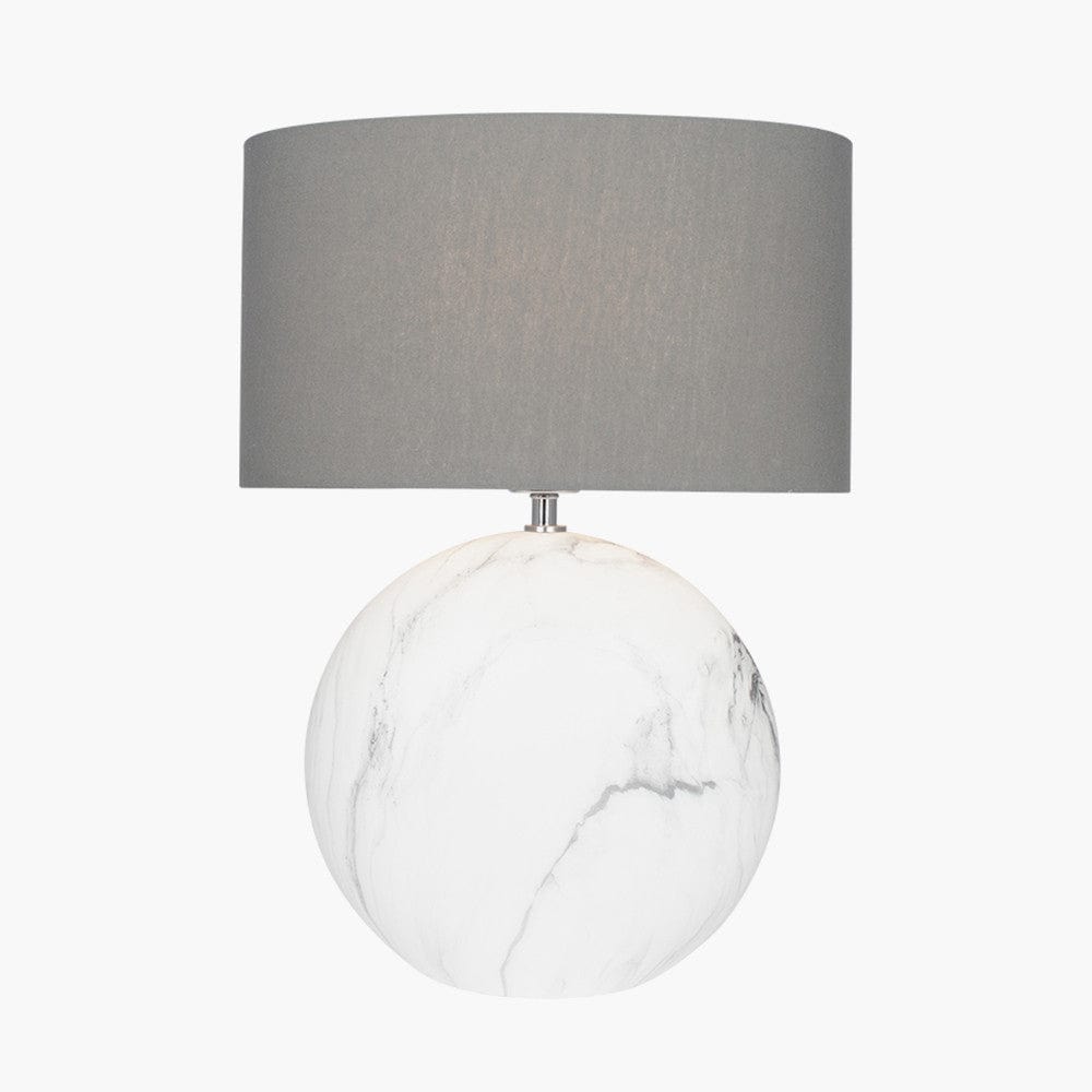 Pacific Lifestyle Lighting Crestola Marble Effect Ceramic Table Lamp House of Isabella UK