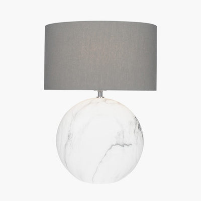 Pacific Lifestyle Lighting Crestola Marble Effect Ceramic Table Lamp House of Isabella UK