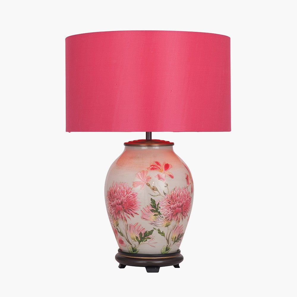 Pacific Lifestyle Lighting Dahlia Alstroemeria Medium Glass Lamp House of Isabella UK