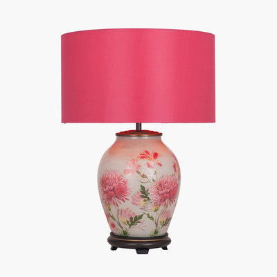 Pacific Lifestyle Lighting Dahlia Alstroemeria Medium Glass Lamp House of Isabella UK