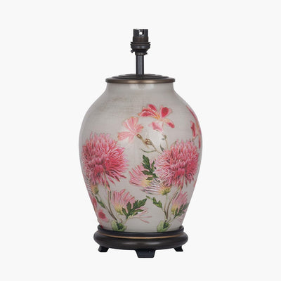 Pacific Lifestyle Lighting Dahlia Alstroemeria Medium Glass Lamp House of Isabella UK