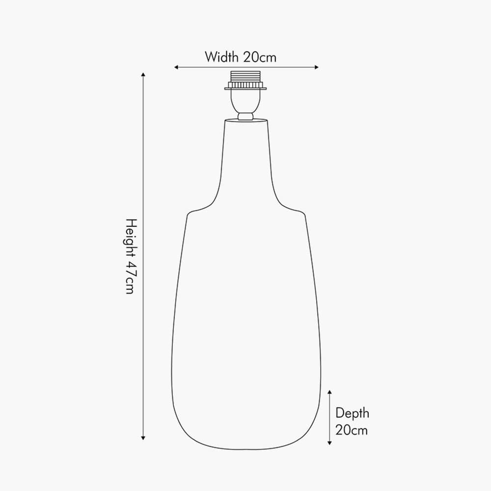 Dambula Grey Wash Wood Textured Tall Neck Table Lamp - Base Only.