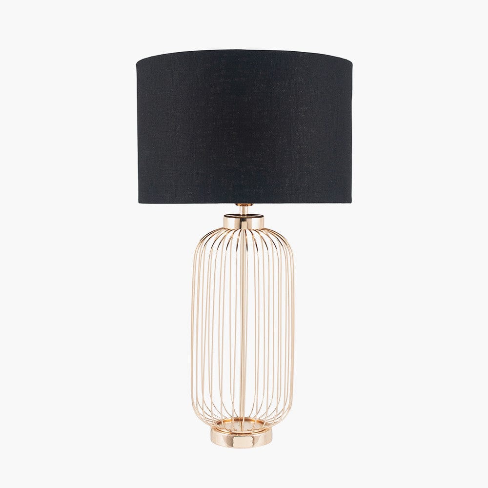 Dania French Gold Metal Wire Tall Table Lamp - Base Only.