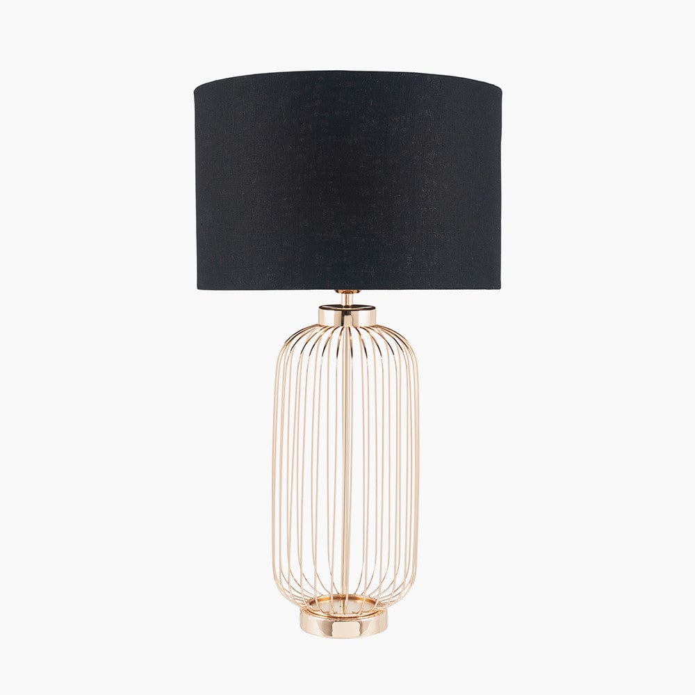 Pacific Lifestyle Lighting Dania French Gold Metal Wire Tall Table Lamp - Base Only House of Isabella UK