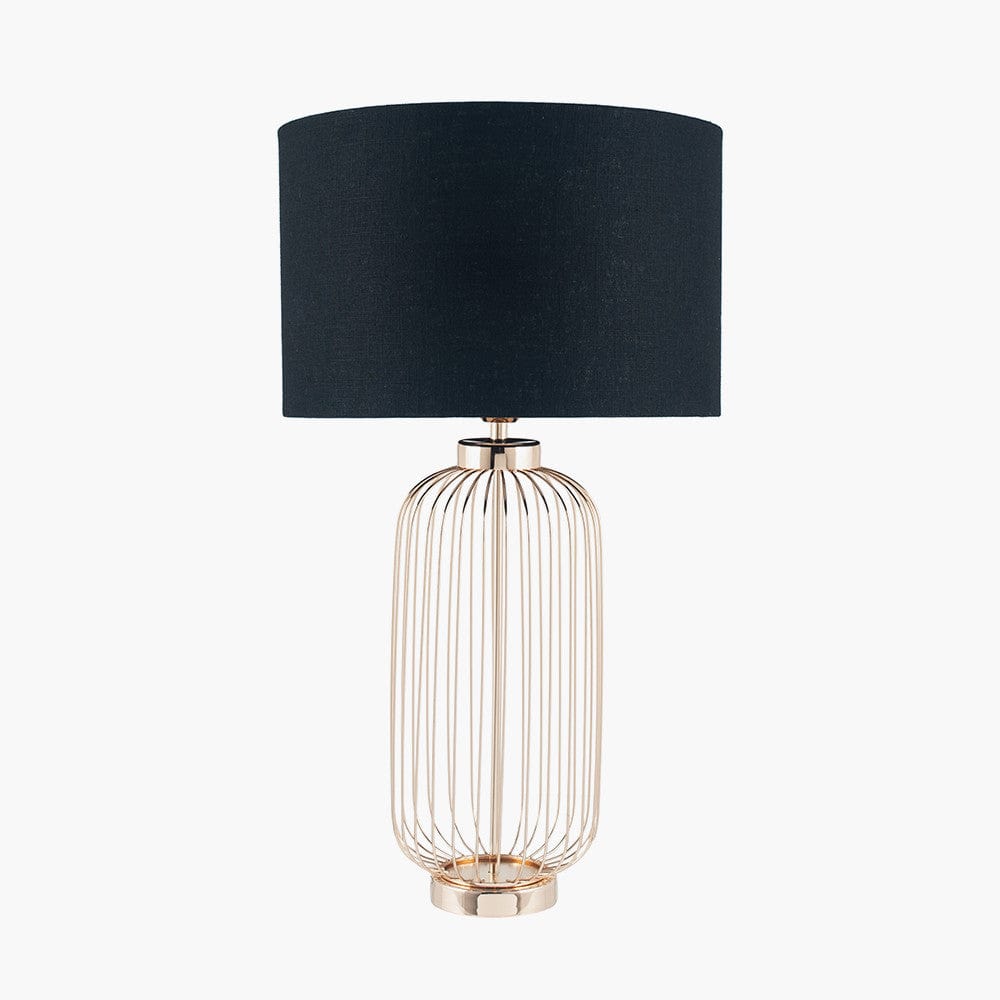 Dania French Gold Metal Wire Tall Table Lamp - Base Only.