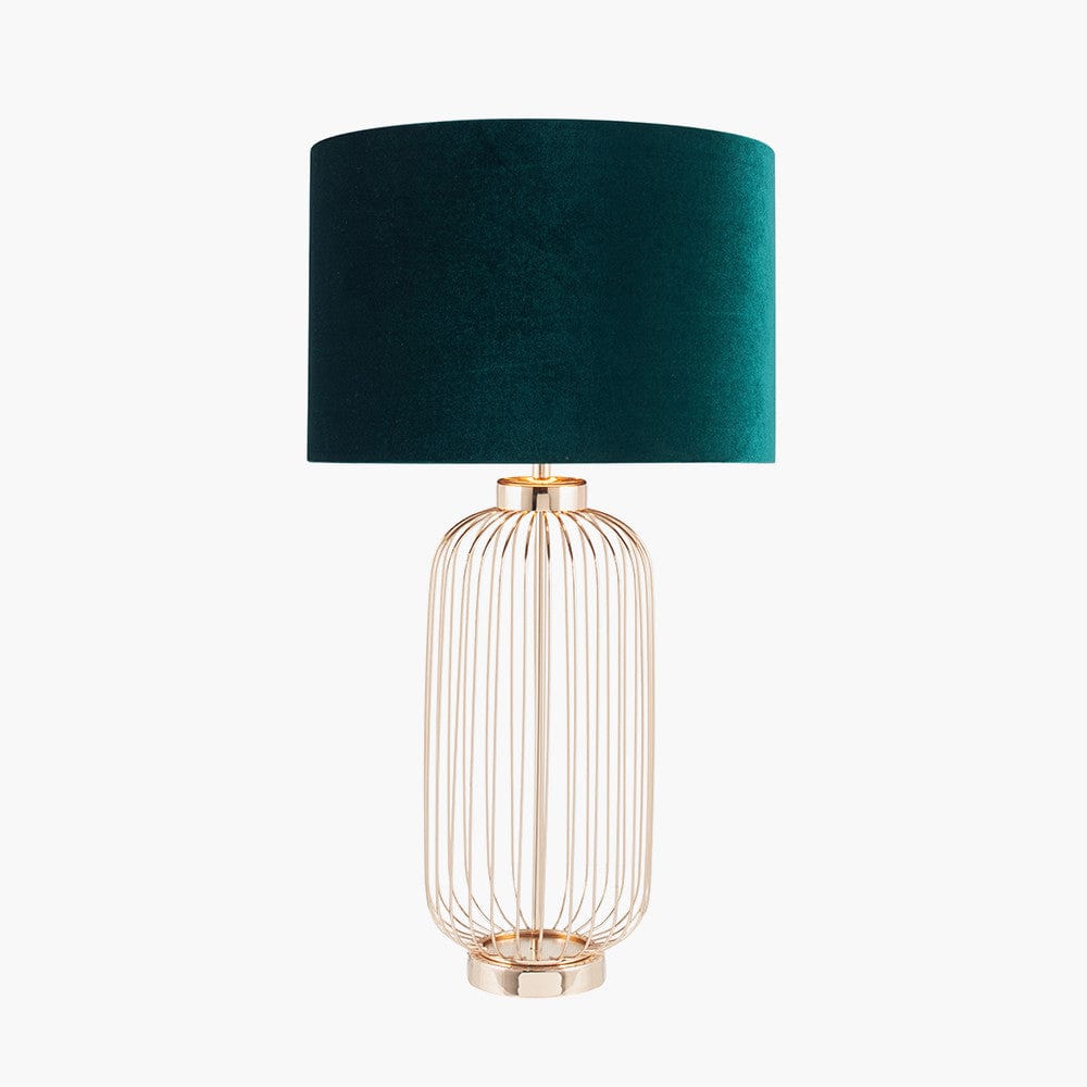 Dania French Gold Metal Wire Tall Table Lamp - Base Only.