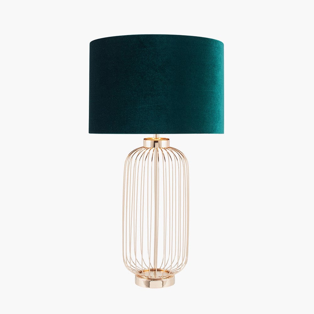 Pacific Lifestyle Lighting Dania French Gold Metal Wire Tall Table Lamp - Base Only House of Isabella UK