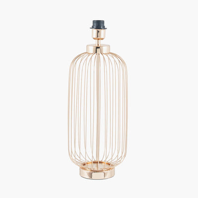 Pacific Lifestyle Lighting Dania French Gold Metal Wire Tall Table Lamp - Base Only House of Isabella UK