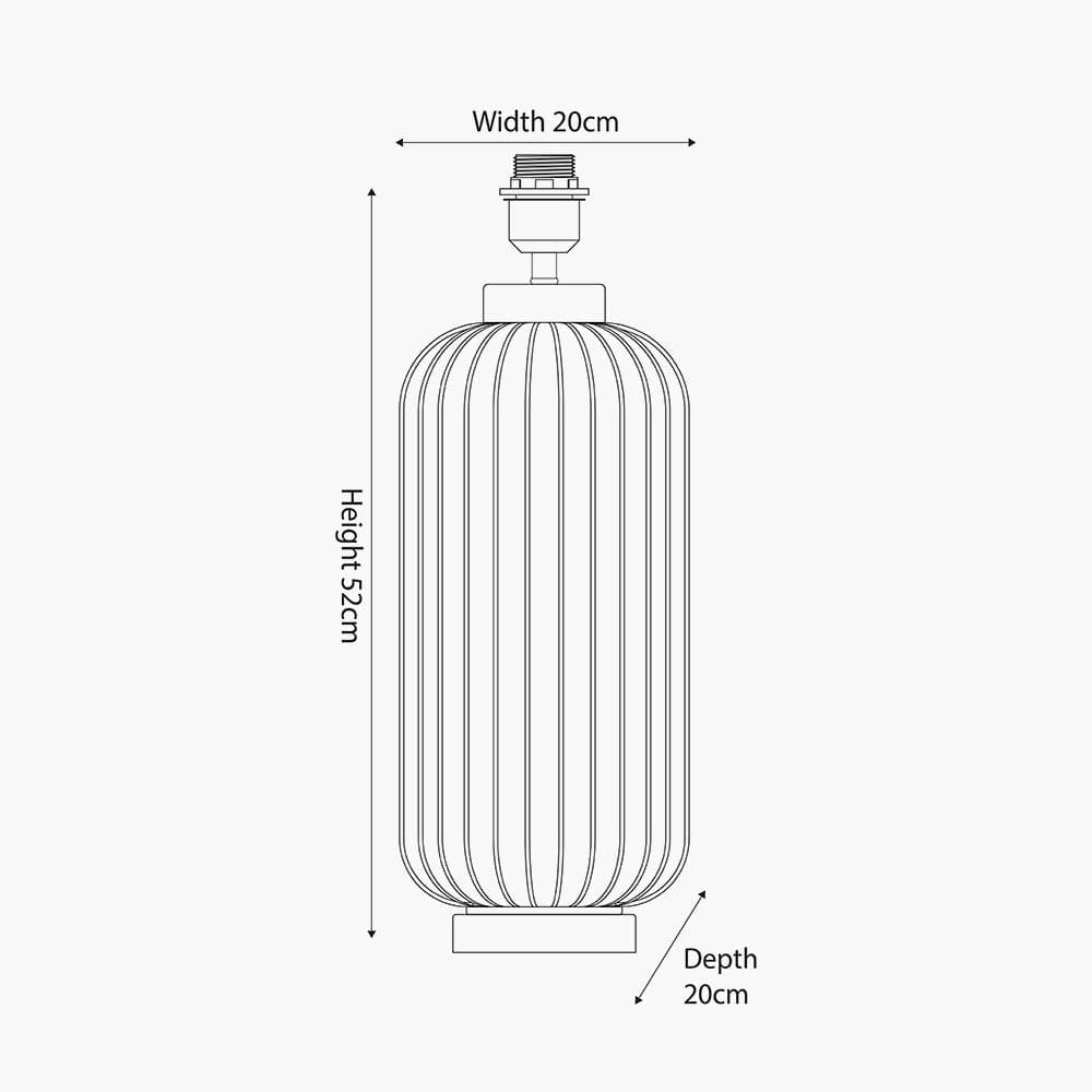 Dania Matt Black Metal Wire Tall Table Lamp - Base Only.