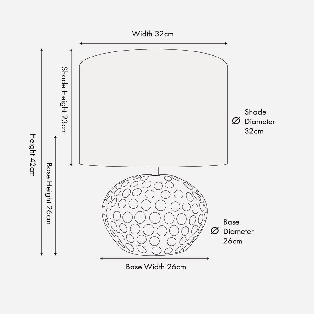 Dante Antique Black Mango Wood Table Lamp.