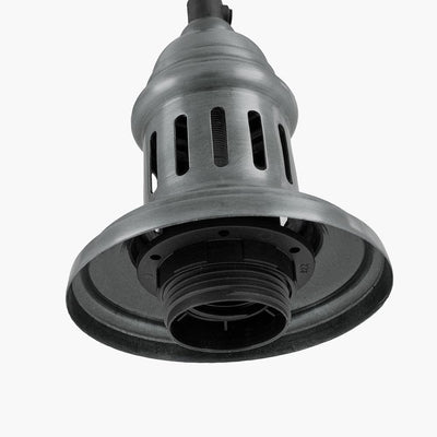 Pacific Lifestyle Lighting Dark Antique Silver Metal Electrical Ceiling Fitting for Café & Dome Pendants House of Isabella UK