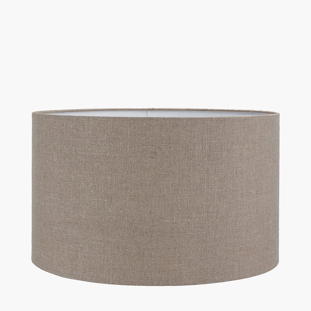 Edward 35cm Natural Linen Cylinder Shade.