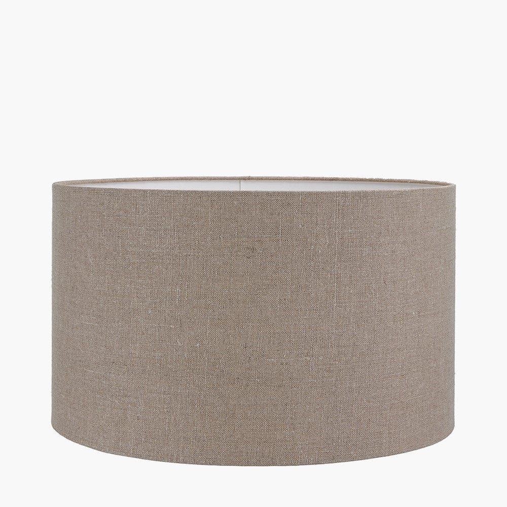 Edward 35cm Natural Linen Cylinder Shade.