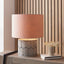 Edward 40cm Apricot Linen Cylinder Lampshade.