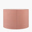 Edward 40cm Apricot Linen Cylinder Lampshade.