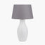 Pacific Lifestyle Lighting Eirene White Textured Stoneware Table Lamp Base House of Isabella UK