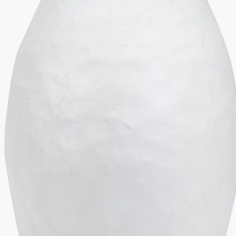 Pacific Lifestyle Lighting Eirene White Textured Stoneware Table Lamp Base House of Isabella UK