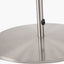 Elin Brushed Silver and Steel Grey Table Lamp.