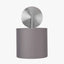Pacific Lifestyle Lighting Elin Brushed Silver and Steel Grey Wall Light House of Isabella UK