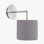 Pacific Lifestyle Lighting Elin Brushed Silver and Steel Grey Wall Light House of Isabella UK