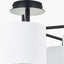 Pacific Lifestyle Lighting Elin Matt Black and Ivory 5 Light Pendant House of Isabella UK