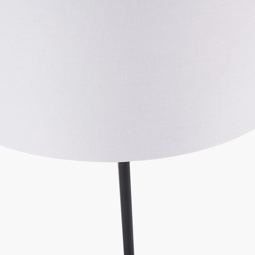 Elin Matt Black and Ivory Table Lamp.