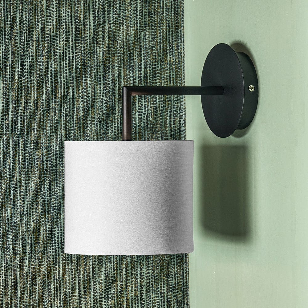 Elin Matt Black and Ivory Wall Light.