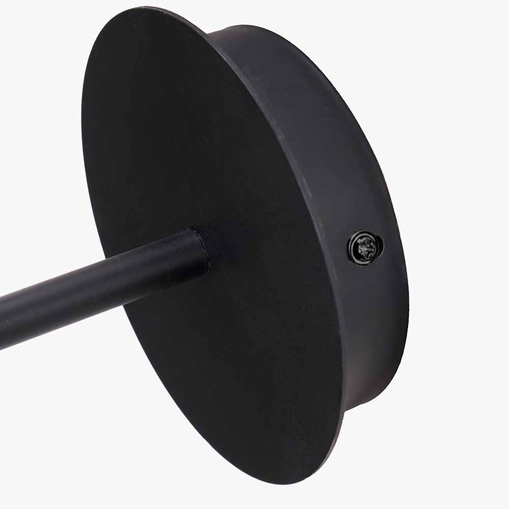 Elin Matt Black and Ivory Wall Light.