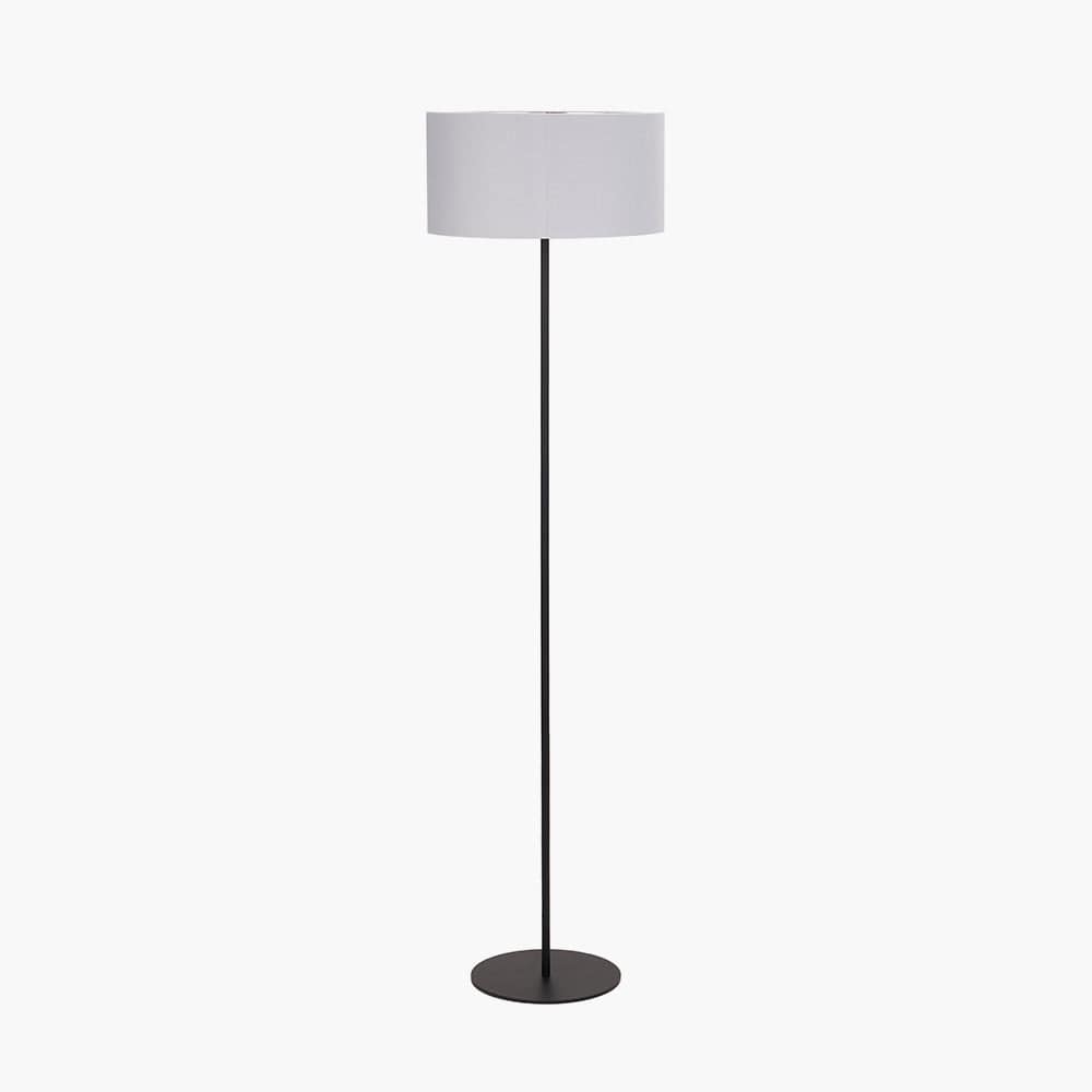 Elin Matt Black & Ivory Floor Lamp.