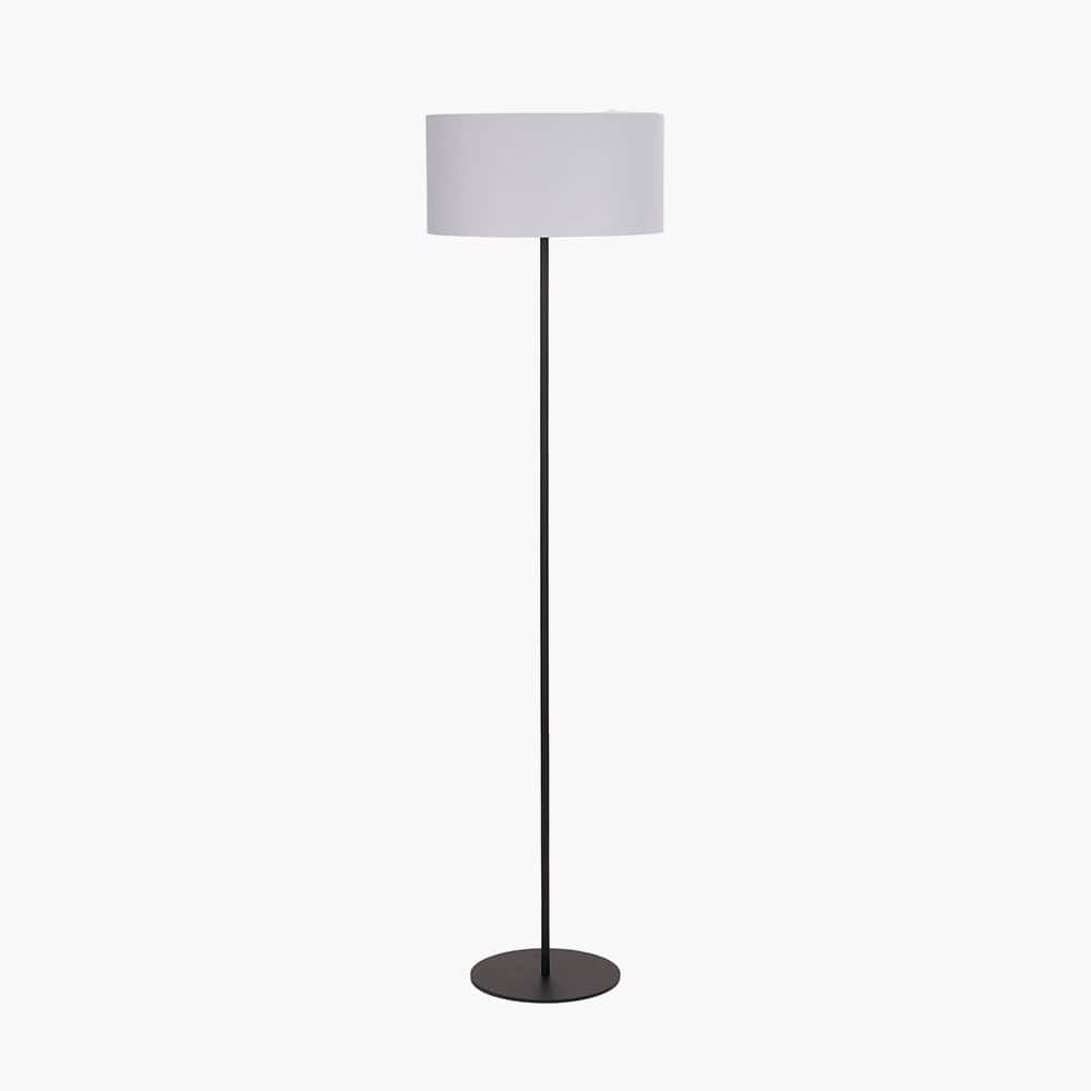 Elin Matt Black & Ivory Floor Lamp.