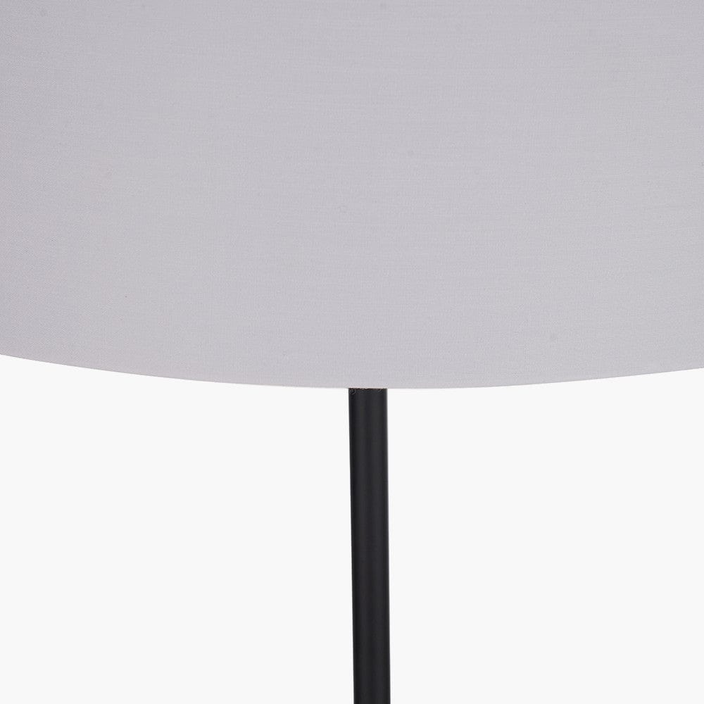 Elin Matt Black & Ivory Floor Lamp.