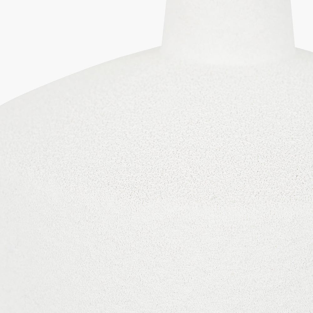 Elio White and Wood Effect Textured Ceramic Table Lamp.