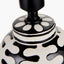 Elkorn Black and White Tall Coral Ceramic Table Lamp Base.