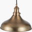 Pacific Lifestyle Lighting Ellis Antique Brass Café Metal Pendant House of Isabella UK