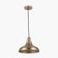 Pacific Lifestyle Lighting Ellis Antique Brass Café Metal Pendant House of Isabella UK