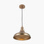 Pacific Lifestyle Lighting Ellis Antique Brass Café Metal Pendant House of Isabella UK