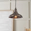 Pacific Lifestyle Lighting Ellis Antique Bronze Café Metal Pendant House of Isabella UK