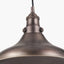 Pacific Lifestyle Lighting Ellis Antique Bronze Café Metal Pendant House of Isabella UK