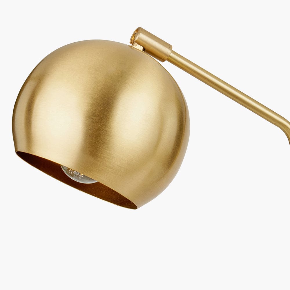 Eloise Gold Metal and Marble Table Lamp.