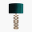 Elon Champagne Gold Metal Stacked Cylinder Table Lamp Base.