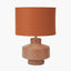 Pacific Lifestyle Lighting Elure Cinnamon Crackle Effect Table Lamp House of Isabella UK