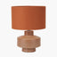 Pacific Lifestyle Lighting Elure Cinnamon Crackle Effect Table Lamp House of Isabella UK