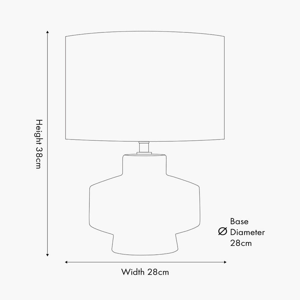 Pacific Lifestyle Lighting Elure Cinnamon Crackle Effect Table Lamp House of Isabella UK