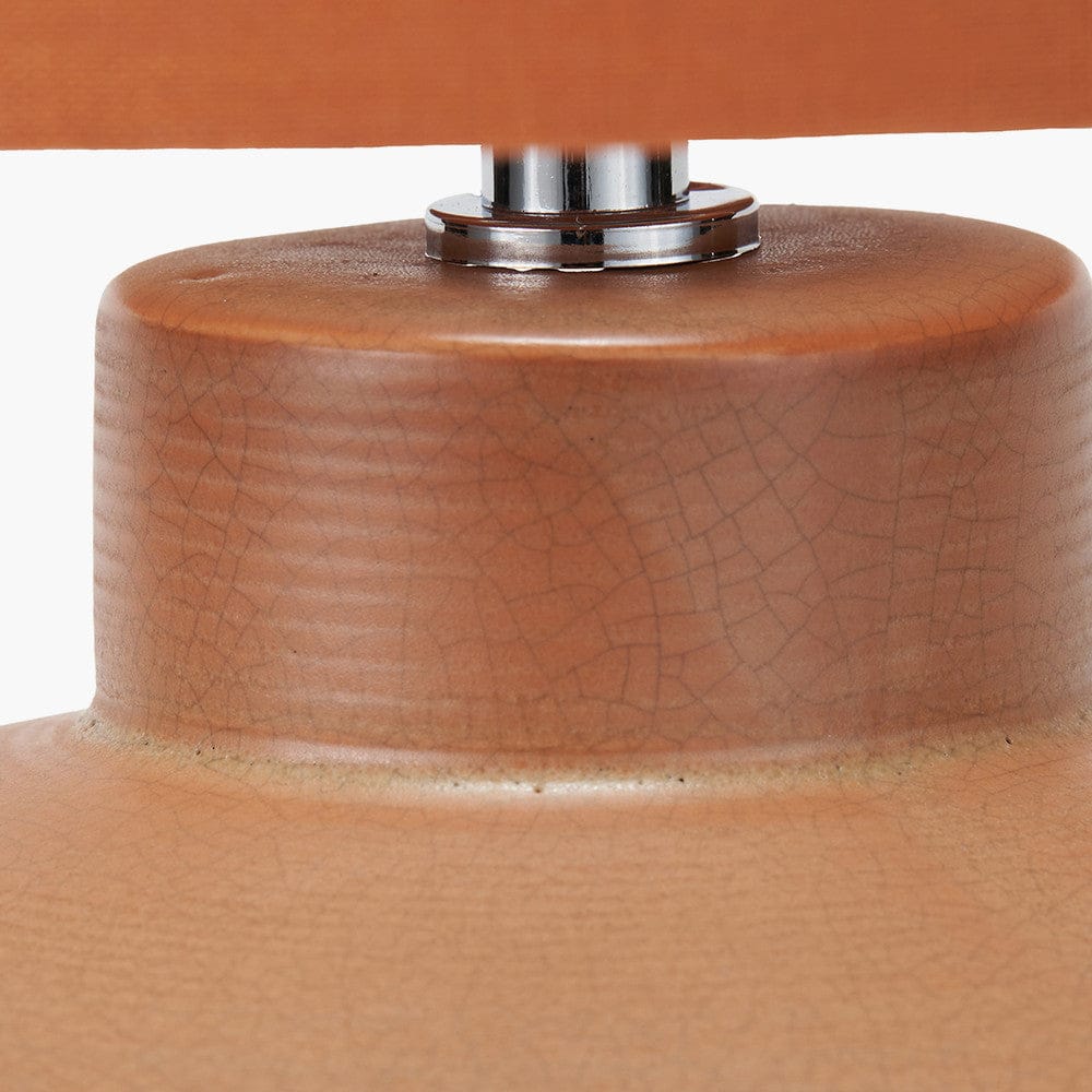 Pacific Lifestyle Lighting Elure Cinnamon Crackle Effect Table Lamp House of Isabella UK