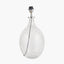 Pacific Lifestyle Lighting Elysia Bubble Glass and Silver Metal Curved Table Lamp Base House of Isabella UK