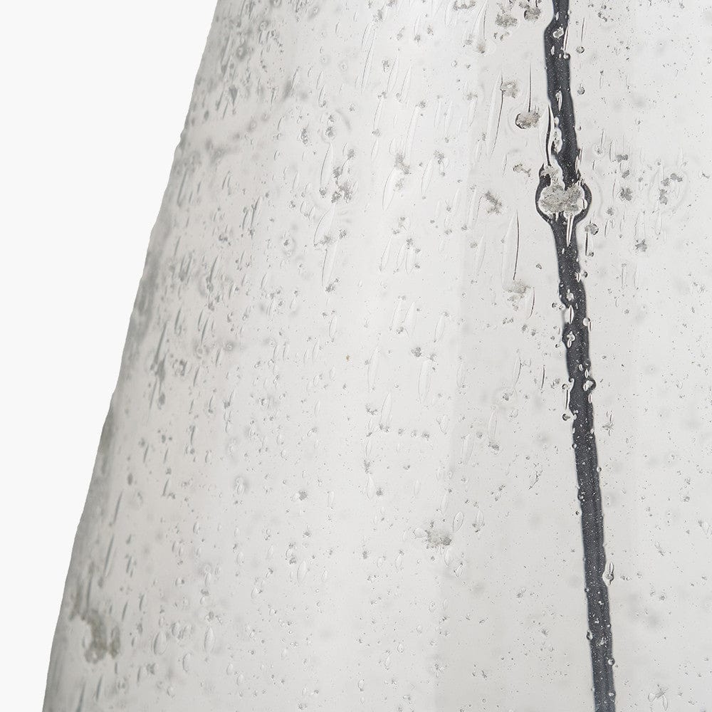 Pacific Lifestyle Lighting Elysia Bubble Glass and Silver Metal Table Lamp Base House of Isabella UK